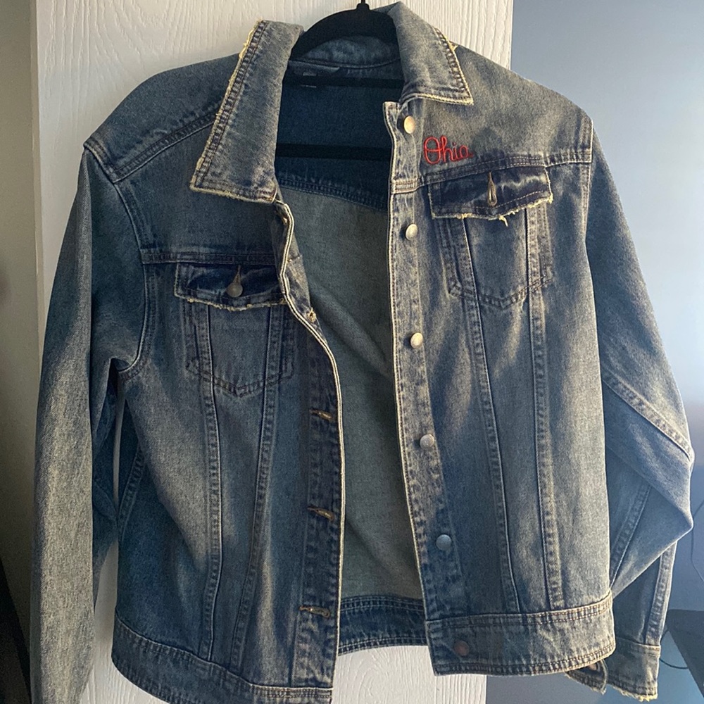 Ohio state denim jacket- perfect condition